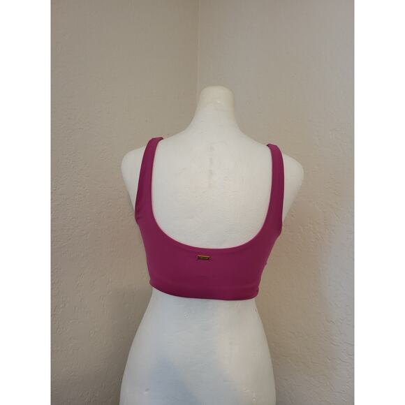 L Space Active Twist of Fate‎ Sports Bra Women's Small Fuschia Athleisure Gym - Picture 4 of 13